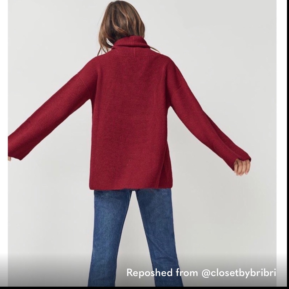 Reformation Florian Alpaca Sweater XS, color: red - Picture 3 of 8